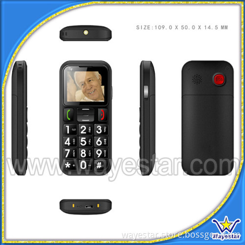 Cheapest 1.77 inch Elderly Telefoni Cellulari Dual SIM SOS Big Keypad FM BT Torch